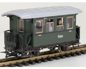 LGB 38079 w2 Öchsle personenwagen 3692 Stg KBi, Metallrader, 7 Figuren, leichte alterung Chassis