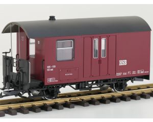 LGB 43520 Gepäckwagen 905-155 HSB, Metallrader, Innenbeleuchtung, Kupplix kupplungen