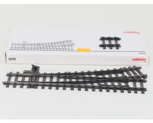 Märklin spur1 5970 Wissel Links, Met handbediening, R 1200mm 22'