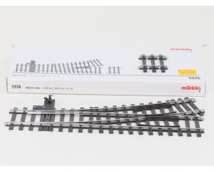 Märklin spur1 5976 Wissel links, Met handbediening, R 1020mm . 390,5mm 22° 30'.