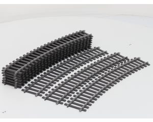 Märklin Spur 1 5936 Gebogenes Gleis. Radius 1.176 mm. 22° 30'. SET 10St.