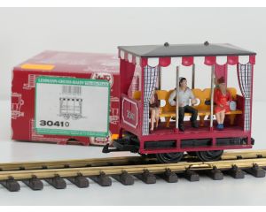 LGB 3041 D veldbaan personenwagen, 6 Figuren, Sonderfarbton, Dunkel Rot