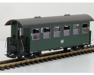LGB 30700 2e kl Personenrijtuig DB 5 Mst KB 4i, (Kugellager) Metallrader, Stromabnahme, Innenbeleuchtung, 14 Figuren