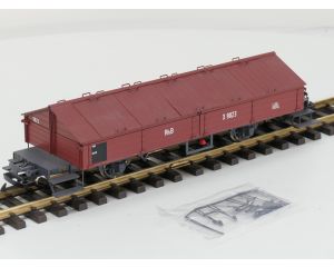 BRAWA15151 Klappdeckelwagen X 9023 der Rhb, Metallrader, Vitrinemodell