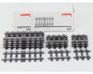 Märklin Spur 1 Railset 6x 5917, 4x 5904 & 4x 5916 Gerades Gleis.  6x150 mm, 4x 80,4 mm, 4x 59,5 mm