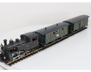LGB XL Set 20471 , 30330 & 40330 Ballenberg-Zahnrad-Dampflok 1067, Persw. C 31 & Post/Packw. F 51,Digital, Sound, Gepulser Dampf