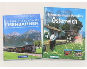 GeraMond spoorwegboeken set Österreichs schönste Eisenbahnen en Schmalspurbahn-Paradies Österreich - Hardcover #8727