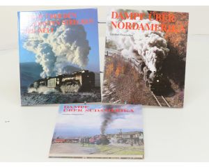 Set van 3 spoorwegenboeken Dampf über den schönsten Strecken der Welt, Dampf über Nordamerika en Dampf über Südamerika - Hardcover #8734