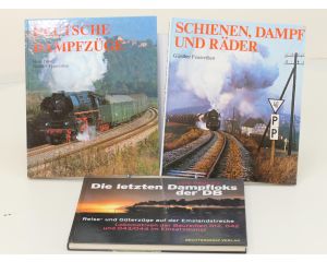 Spoorwegenboeken set Schienen, Dampf und Räder, Die letzten Dampfloks der DB en Deutsche Dampfzüge - Hardcover #8735