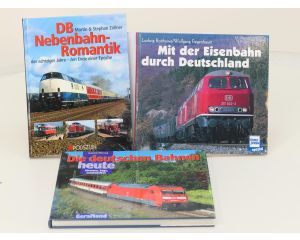 Spoorwegenboeken set DB-Nebenbahnromantik der achtziger Jahre, Mit der Eisenbahn durch Deutschland en Die deutschen Bahne - Hardcover #8736