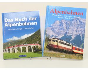 Set van 2 spoorwegenboeken thema Alpenbahnen - Hardcover #8748