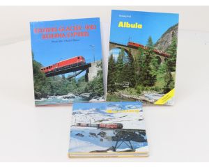 Set van 3 spoorwegenboeken Erlebnis Glacier- und Bernina-Express, Albula en Bernina - Hardcover #8758
