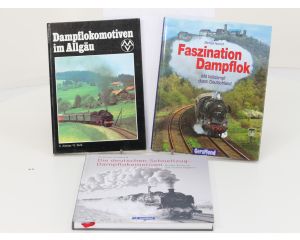 Set van 3 spoorwegenboeken thema stoomlocomotieven - Hardcover #8760