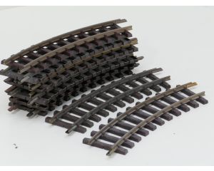 LGB 11000 Set 12St. Gebogenes Gleis, R1,30 Grad, Buiten gebruikt
