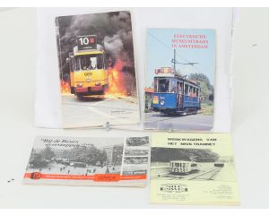 Set van 4 historische tramboekjes Amsterdam & Benelux #8881