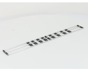 Rollenprufstand fur LGB / Gartenbahn, spoor 1/II/G met 8 rolbokparen. 79 cm