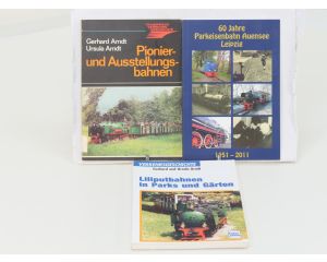 Set boeken over park-, pioniers- en lilliputbanen (3 boeken) #8906