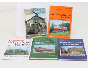 Set van 5 boeken over veldbanen en regionale spoorwegen #8908