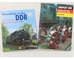 Boekenset DDR-spoorwegen – Eisenbahn in der DDR & Eindpunt DDR - Hardcover #8925
