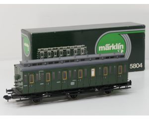 Märklin Spur1 5804 Abteilwagen 3-achsig DB III Marklin Spur 1, Innenbeleuchting, Stromabnahme, Metallrader