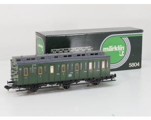 Märklin Spur1 5804 Abteilwagen 3-achsig DB III Marklin Spur 1, Innenbeleuchting, Stromabnahme, Metallrader