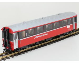 LGB 33670 RhB-Personenwagen B 2467 2. Klasse, Kugellager Achsen, Stromabnahme, Metallrader, Innenbeleuchtung