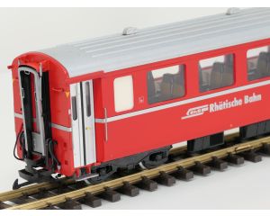 LGB 34670 Rhb-Personenwagen 1. Klasse, 4 st Kugellager Achsen, Stromabnahme, Innenbeleuchtung