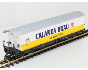 LGB 40570 RhB-Schiebewandwagen, CALANDA BRÄU Haik-qv 5161, Metallrader