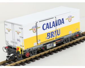 LGB 40890 RhB-Containerwagen  CALANDA BRÄU Lb-v 7869, Metallrader