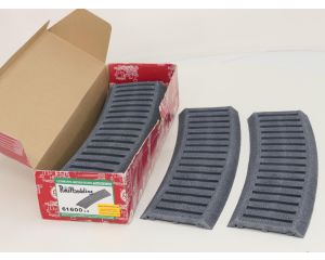 LGB 61600 Doos 6x Rubber rail bedding R3 Bocht