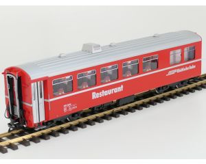 LGB 30680 RhB-Speisewagen WR 3815, 4 st Kugellager Achsen, Stromabnahme, Innenbeleuchtung