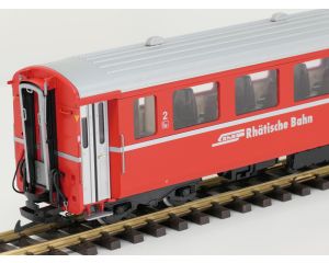 LGB 36676 RhB Personenwagen EW I B 2460, 4 st Kugellager Achsen, Stromabnahme, Innenbeleuchtung