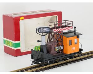 LGB 40490 Scheinwerferwagen, beleuchtet, Metallrader, Stromabnahme & lgb 50050 