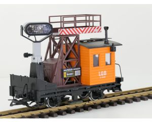 LGB 40490 Scheinwerferwagen, beleuchtet, Metallrader, Stromabnahme & lgb 50050 