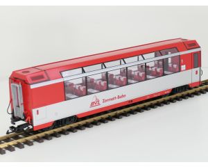 LGB 31660 BVZ-Panoramawagen AS 2011 RhB, 4 st Kugellager Achsen, Stromabnahme, Innenbeleuchtung