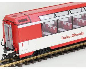 LGB 30660 1.Kl AS4027 Furka - Oberalp RhB, 4 st Kugellager Achsen, Stromabnahme, Innenbeleuchtung