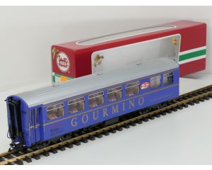LGB 31680 RhB-Speisewagen Gourmino WR 3812, Limited Edition, 4 st Kugellager Achsen, Stromabnahme, Innenbeleuchtung