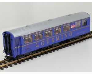 LGB 31680 RhB-Speisewagen Gourmino WR 3812, Limited Edition, 4 st Kugellager Achsen, Stromabnahme, Innenbeleuchtung