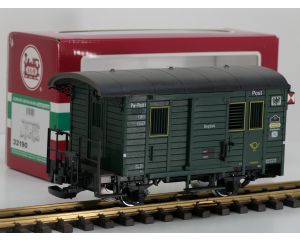 LGB 32190 Bagage/postwagon met metalen wielen en kogellagers. Inclusief sluit- en binnenverlichting