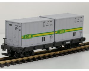 LGB 4069 A Container wagen met 2 LGB Containers