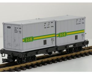 LGB 4069 A Container wagen met 2 LGB Containers