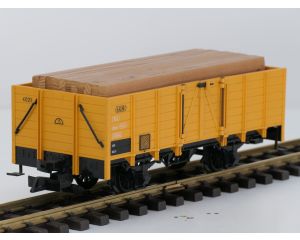 LGB 40821 Primus Güterwagen Gelb der norddeutschen Inselbahnen