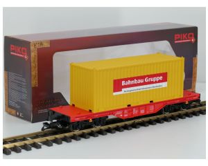 PIKO 37020 G Schiebeplanenwagen DB Raillion V, Metallrader