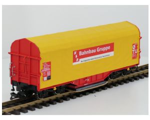 PIKO 37720 G Schiebeplanenwagen DB Raillion V, Metallrader