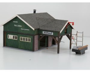 Kleinserie Fabricaat Zagerij T.E. Lang Houthandel met Zaagtafel, Verlichting