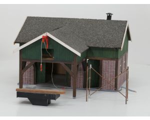 Kleinserie Fabricaat Zagerij T.E. Lang Houthandel met Zaagtafel, Verlichting