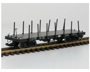 LILIPUT L95753 SBB PLATTE RONGENWAGEN ZWART, Metallrader