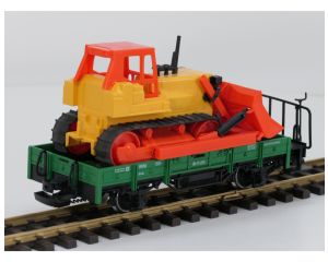 LGB 42230 open goederenwagen 99-17-23 K met bulldozer, Metallrader