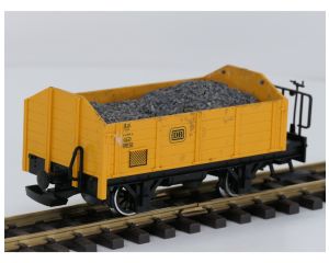 LGB 90125 ToyTrain open goederenwagen geel DB, Metallrader