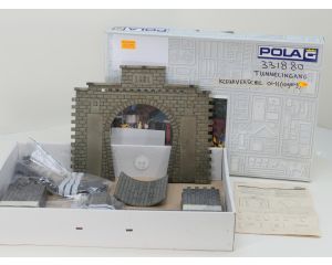 POLA 331880 Tunnelportal, 1-gleisig, Grijs, Met Kleurverschil.